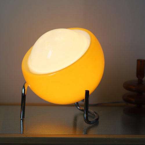 Bauhaus-Inspired Glass Lamp